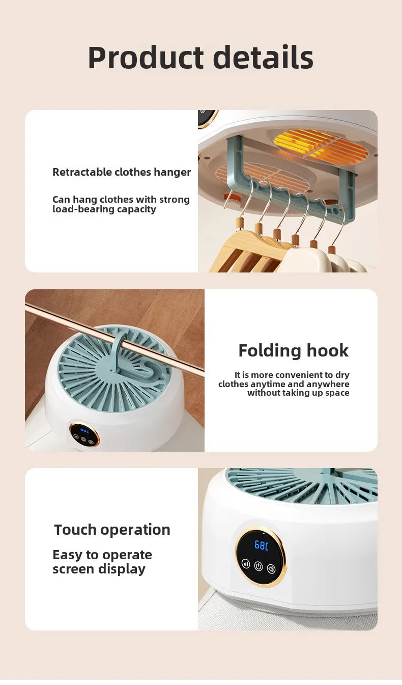 Kompakter, faltbarer Trockner